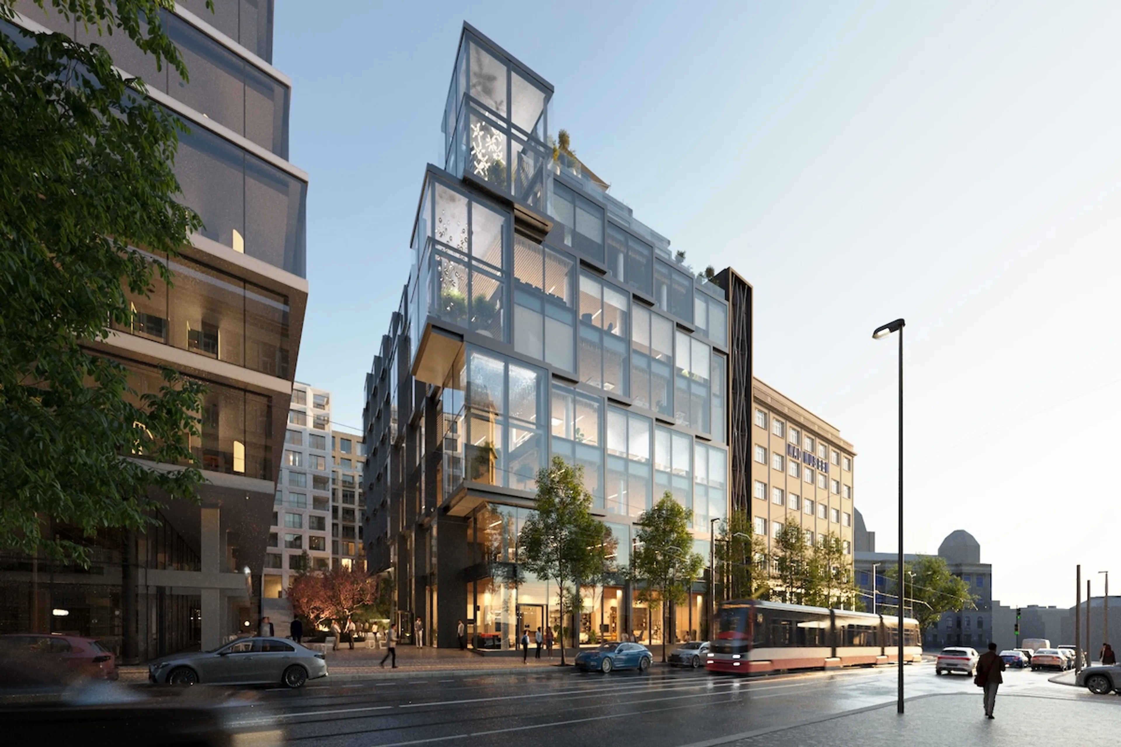 Vinohradská 8: PSN s Penta Real Estate postaví na místě někdejšího Transgasu byty i kanceláře nejvyšší kvality