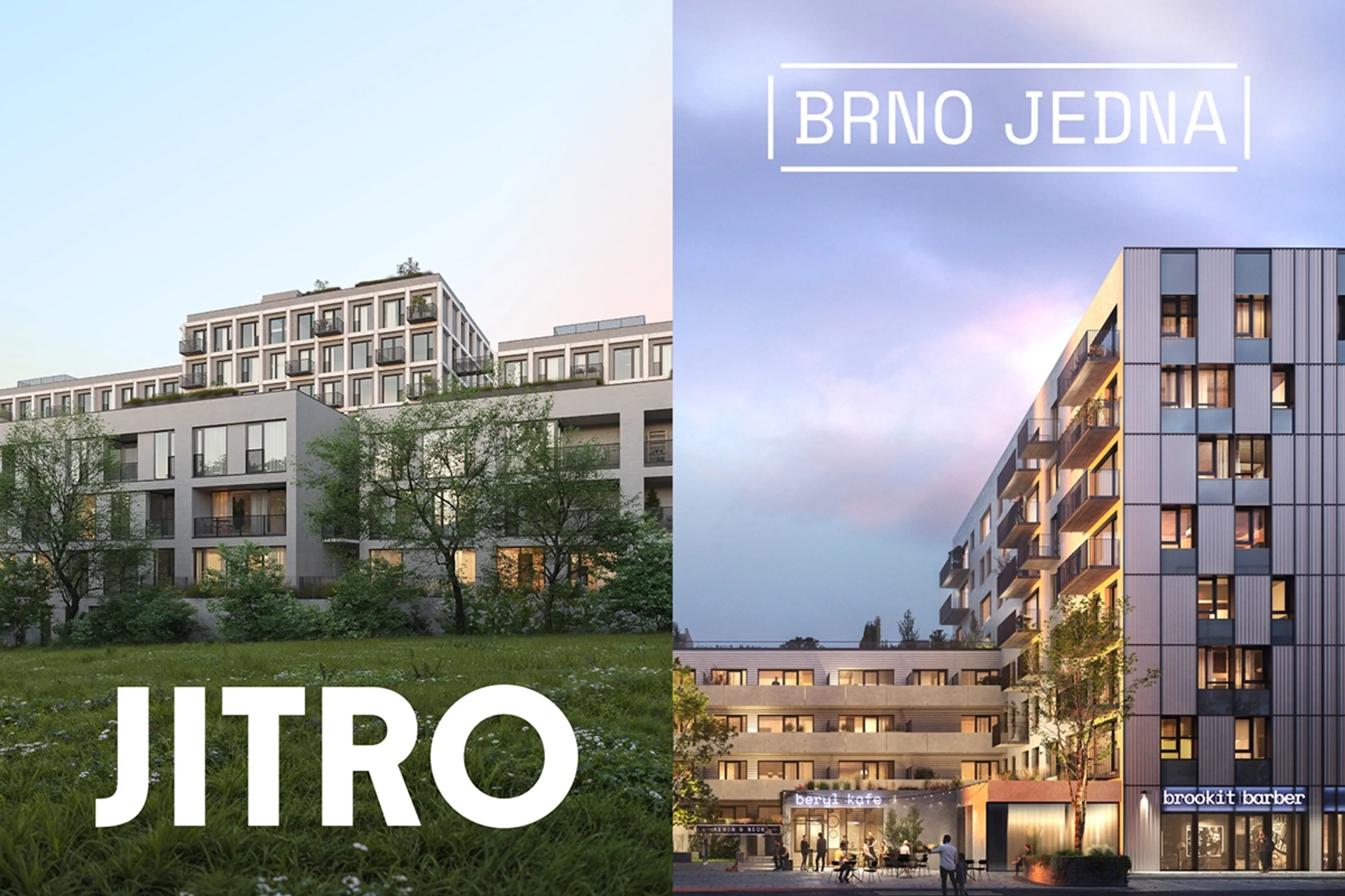 Projekty JITRO a Brno Jedna soutěží o titul Realitní projekt roku 2025