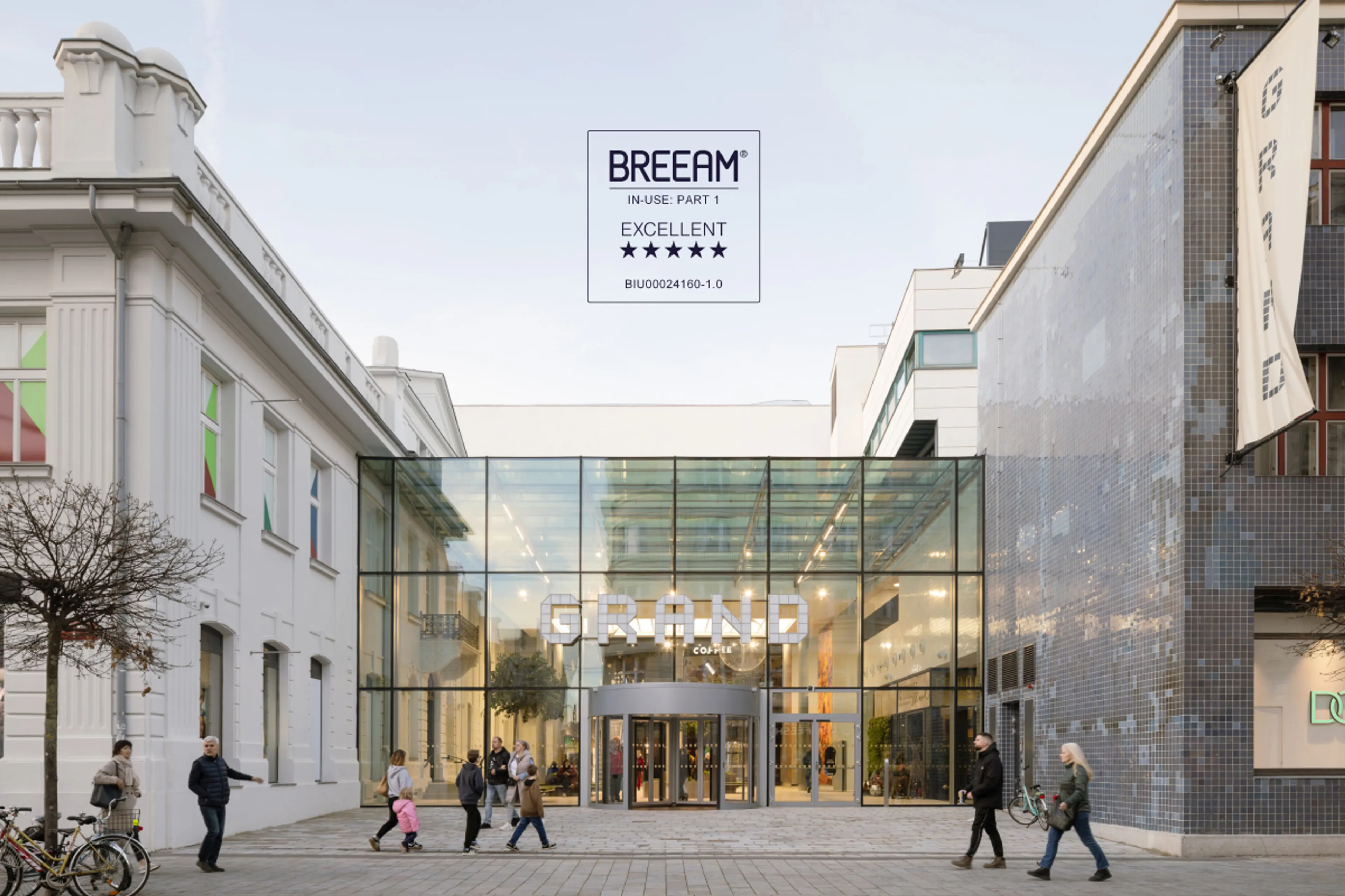 Téměř stoletá ikona v současném standardu. Grand získal BREEAM Excellent